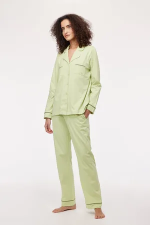 Woody Pyjama doorknoop dames - - 242-10-PIS-S/705 - maat XXL
