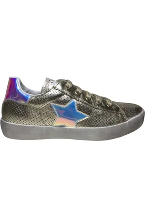 Naturino Mt 33 veter/rits bling bling ster lederen sneakers Annie