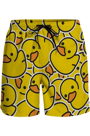 Merkloos Leuke zwembroek met bad eenden - Eend - Grappige zwembroek - Zwemmen - Print - Strand - Goede kwaliteit