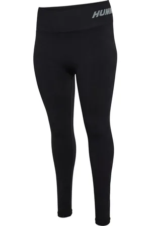 Hummel Damen Leggings Hmlte Pace Seamless Hw Tights Plus Black-XXL