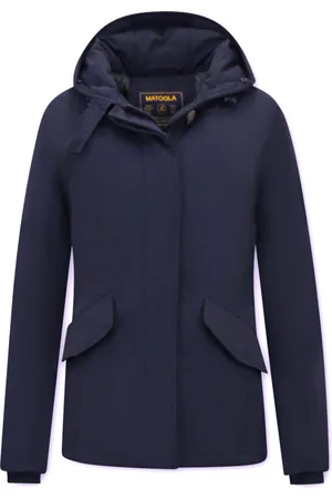 Matogla Dames Jas - Winterjas Dames Gewatteerd - Winterjas Dames - Slim Fit - 5897 - Blauwe Jas