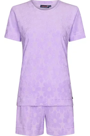 Rebelle Dames Shortama Wild flower - - Katoen/Polyester - Badstof