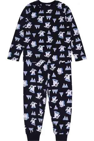Produkt Marineblauwe tweedelige Yeti-pyjama voor jongens / 7-8 jaar 128 cm
