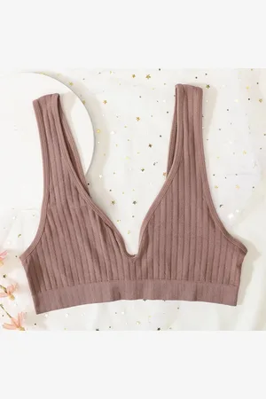 Merkloos SOFT RIBBED BRALETTE SET