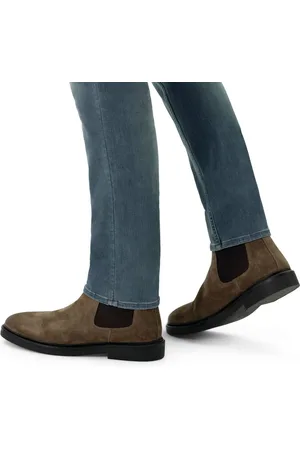 Manfield Heren - suède chelsea boots
