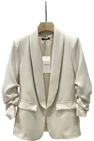 Merkloos Blaze - Blazer met opgestroopte mouwen - Blazer met driekwart mouwen