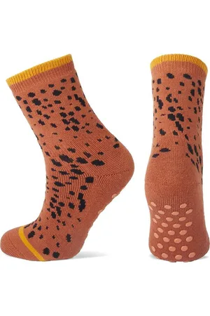 Yellow Moon Antislip Sokken Spots 19-22