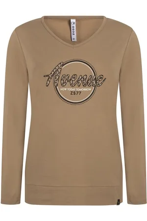 ZOSO T-shirt Sarah Sporty Sweater 221 Sand Dames