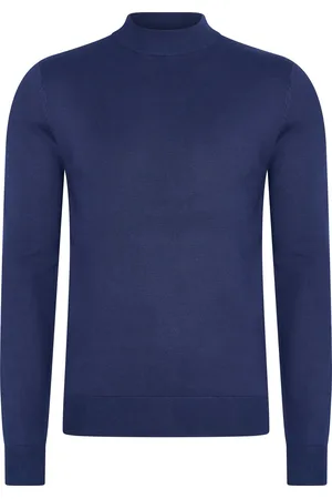 Mario Russo Turtle Neck - Trui Heren - Sweater Heren - Coltrui Heren - XXL - Navy
