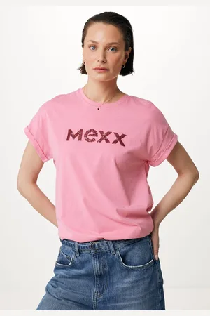 Mexx T-shirt Helder Roze