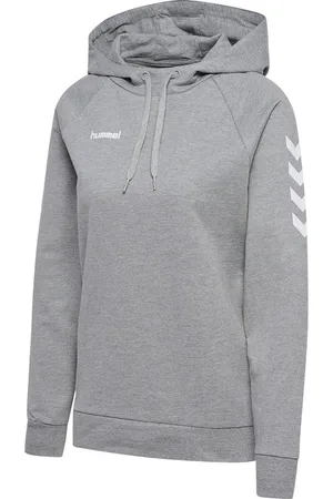 Hummel Damen Hoodie Hmlgo Cotton Hoodie Woman Grey Melange-L