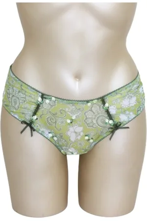 Freya Leona - Prachtige slip met verschillende groentinten