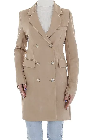 Merkloos Dames Blazer Trenchcoat