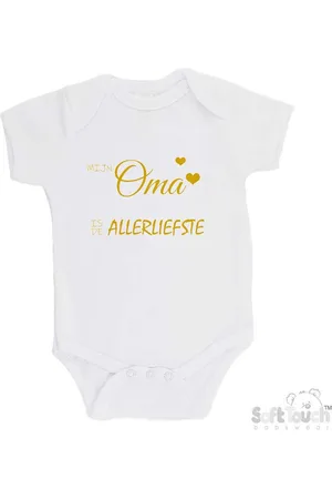 Merkloos 100% katoenen Romper "Mijn oma is de allerliefste" Jongens Katoen