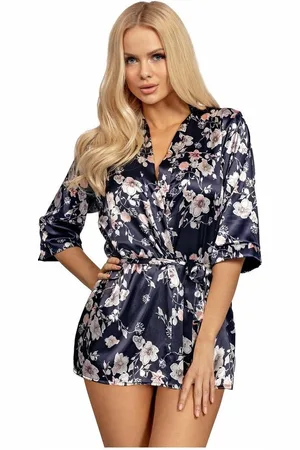 Merkloos Donna - Donatella- Satijnen Kimono- L