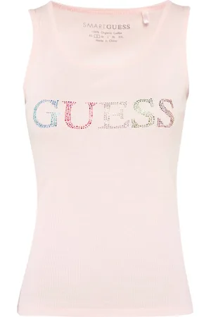 Guess Colorful Logo Tank Top Dames - Calm