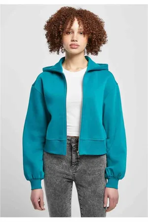 Urban classics Short Oversized Jacket Vest met capuchon - L