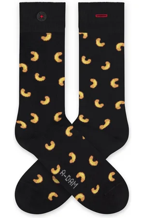 A-dam Elbow Macaroni - Sokken - Sok - Biologisch Katoen - Vegan - Heren en Dames - Zwart - 41-46
