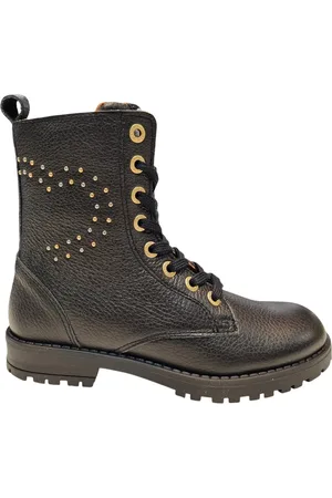 Develab 44384 922 Black Meisjes Veterboots - - 40