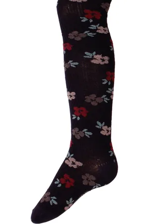 Ewers Maillot Kindermaat - Fijne Rib en Bloemetjes Roze & Grijs & Rood - Donkerblauw-122/128