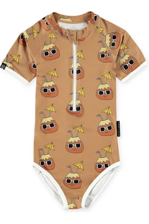 Beach & Bandits UV-zwempak voor meisjes - Short sleeve - UPF50+ - Cool Coconut - - maat 92-98cm