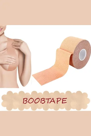 Merkloos Boob tape - Boobtape - Borst tape - Bra tape - Boob lift tape - - 5 meter lang - 5 CM breed - Plak BH