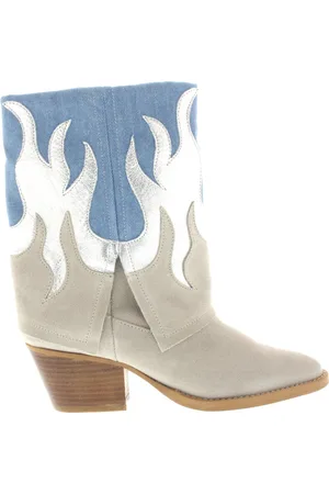 DWRS Dames Enkellaars Barbados Sand/jeans