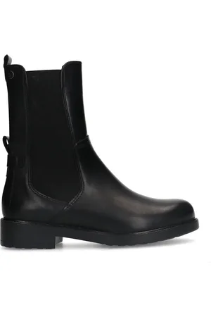 No Stress Dames - Zwarte leren chelsea boots