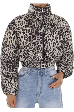 Merkloos Dilena fashion jas cropped kort gewatteerd