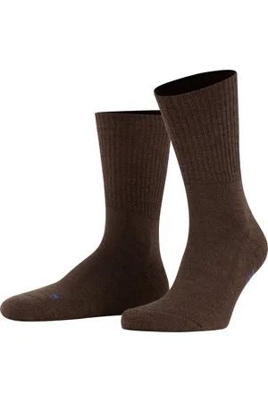 Falke Walkie Light anatomische pluche zool merinowol sokken unisex bruin