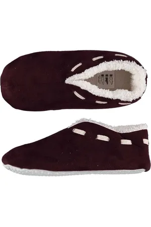 Apollo Dames Spaanse sloffen/pantoffels - wijn rood - maat 37/38