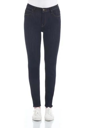 Lee Dames Jeans Broeken Scarlett High skinny Fit Blauw Volwassenen Denim Jeansbroek