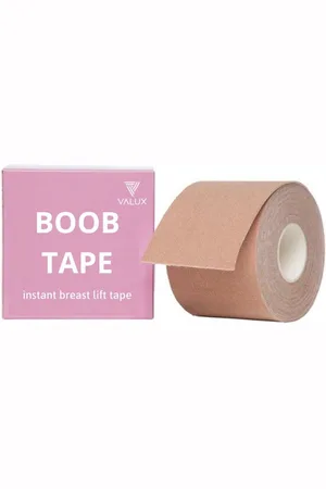 Merkloos Boob Tape set - 5 meter lang - Met 2 Tepel Covers - Push Up Bra - Fashion Tape - BH Tape - Plak BH - BH accessoire