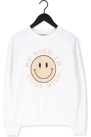 Catwalk Junkie Sw Love Is Life Truien & vesten Dames - Sweater - Hoodie - Vest- Wit
