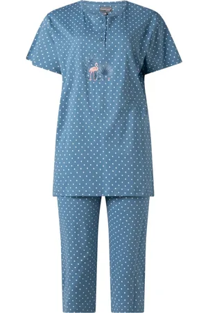 Cocodream Cocodream dames set 3/4 broek - maat M - Tropic flamingo - jeans