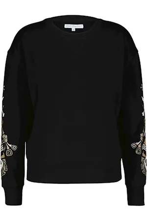 Red Button Sweater SRB4098 Terry multi - Black