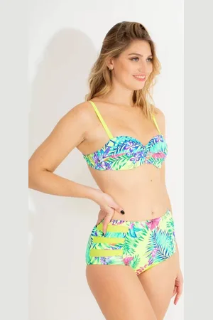Merkloos Bikini Set 2 delig- Nieuw Collectie Dames Badmode&Bikini- High Waist beugel Push up Bikini VC714-