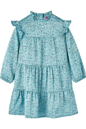 vidaXL Kinderjurk-met-lange-mouwen-116