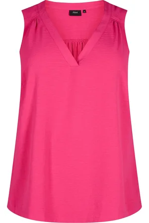Zizzi MFIKKA, S/L, TOP Dames Blouse - Pink