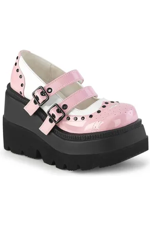 Merkloos DemoniaCult - SHAKER-27 Sleehakken - US 8 - 38 Shoes - /Wit