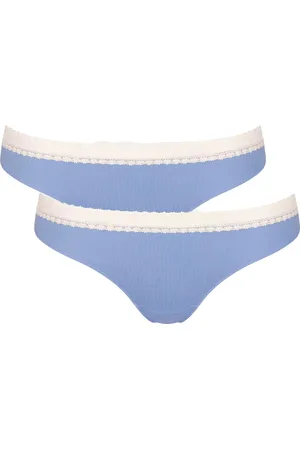 Sloggi 2-pack dames GO Ribbed brazil - kanten Katoenen brazilian slip - XL