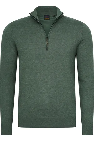 Mario Russo Half Zip Sweater - Trui Heren - Sweater Heren - Coltrui Heren - L