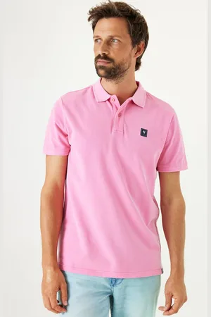 Garcia Heren Polo Roze Korte mouw