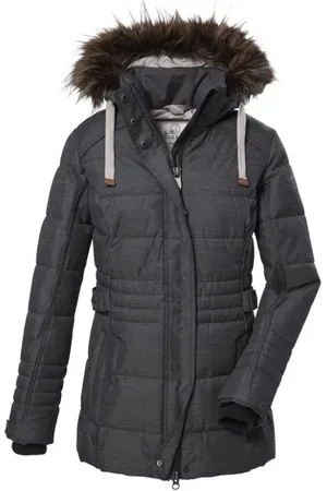 Killtec Dames parka winterjas - Dames winterjas parka - 40899 - donkerblauw / navy - maat 36