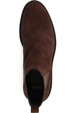 Manfield Heren - Bruine suède chelsea boots