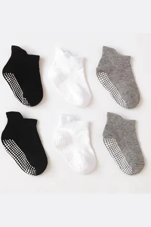 Merkloos Baby antislip grip enkelsokken-baby sokken anti slip-baby sokken 0-12 maanden-voor baby