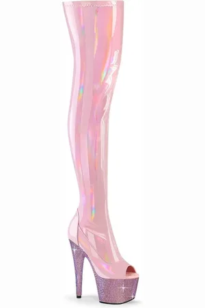 Pleaser BEJEWELED-3011-7 Plateau Overknee Laarzen - US 14 - 45 Shoes