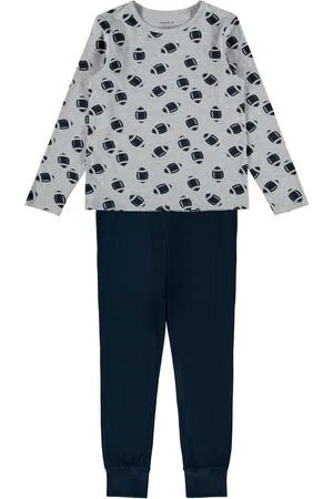 NAME IT Pyjama jongen Rugby Grey maat 110-116