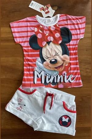 Disney Minnie Mouse Set - Broek + Shirt - /Roze