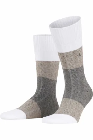 Burlington Nautical Cable Sokken Heren 21979 2000 white 40-46